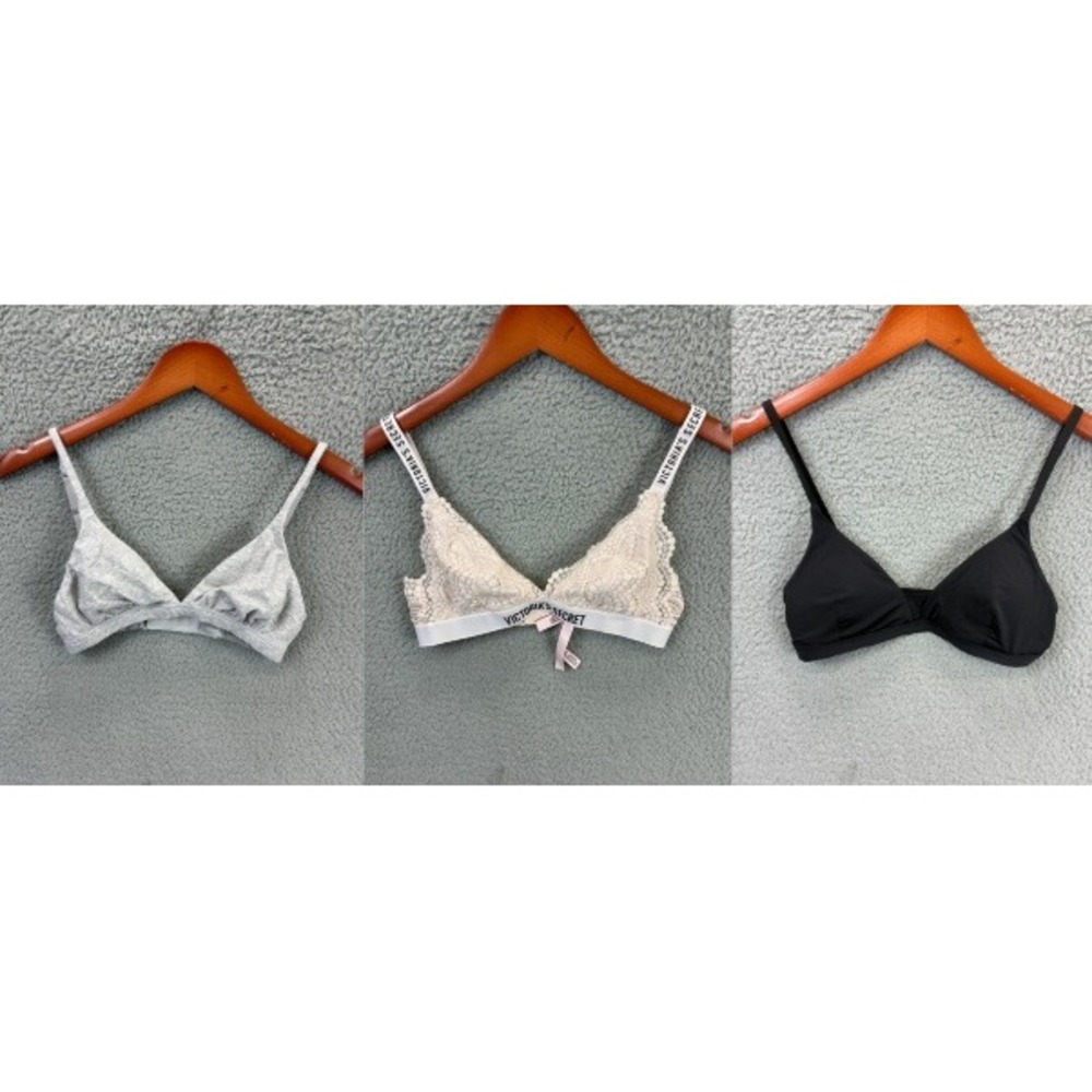Skims Victorias Secret Pepper Bralette Bra Womens S Multicolor Lace Lot of 3